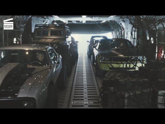 Furious 7: Plane drop scene HD CLIP