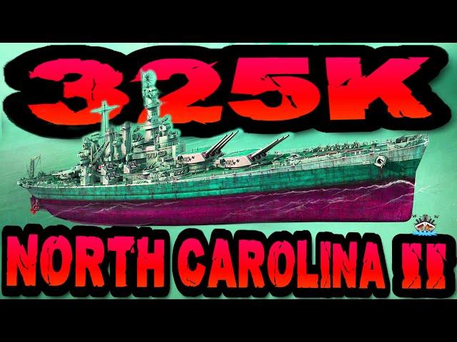 North Carolina II drückt 325K DMG *TESTSCHIFF* im "300K Club" ️ in World of Warships 