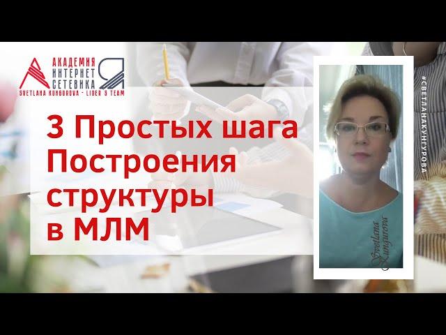 3 простых шага построения большой структуры в #МЛМ