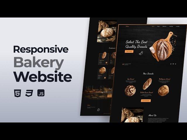 Responsive Bakery Website Design Using HTML CSS And JavaScript