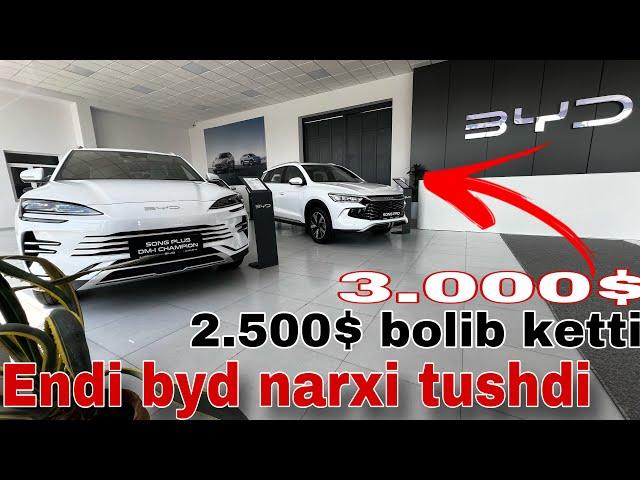 Xushxabar BYD salonda narxlar quladi BYD narxlari 2024