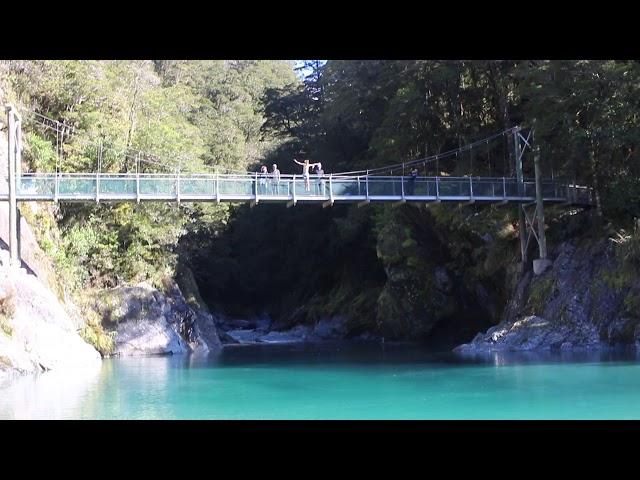 Kai's jump from bridge Blue Pools - New Zealand