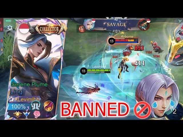 THIS IS WHY LING ALWAYS GET BANNED IN RANKED!! | LING FASTHAND GAMEPLAY IN MYTHICAL IMMORTAL - MLBB