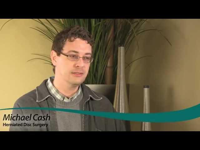 Michael Cash's Story - Herniated Disc Surgery