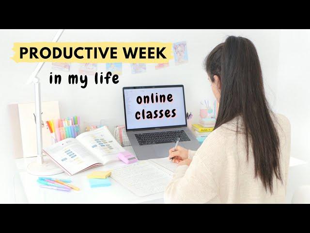 A Week in my Life as an Online Student ‍ productivity, self care and a LOT of assignments! 