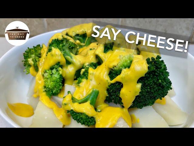 CHEEZY TOFU SAUCE | Vegan Cheese Sauce | Low Fat | The Pot Thickens