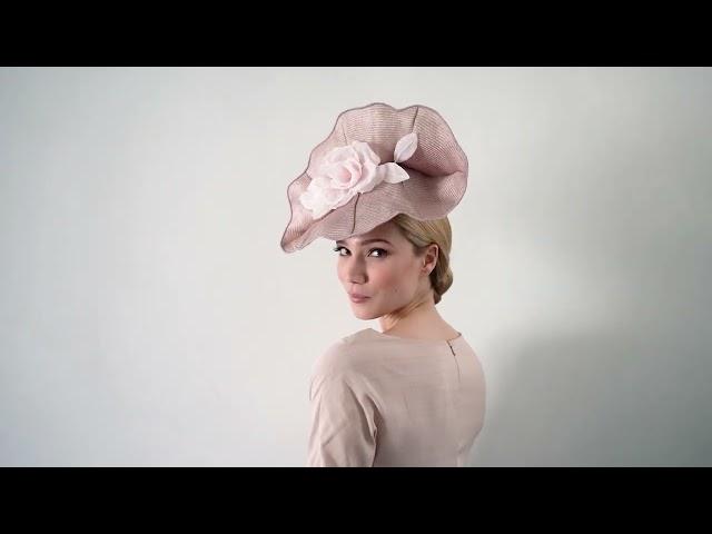 Elisea - Our flower shape hat in lilac pink - Maison Fabienne Delvigne
