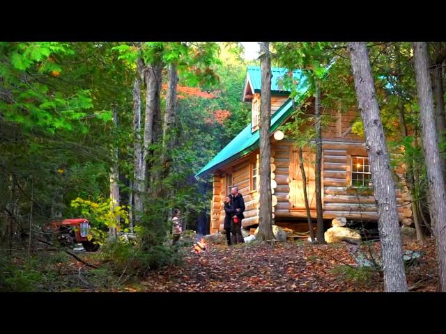 First Autumn at the Cabin with Family! / Ep118 / Outsider Cabin Build