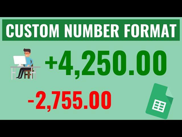 FORMAT POSITIVE AND NEGATIVE NUMBERS WITH CUSTOM NUMBER FORMATTING