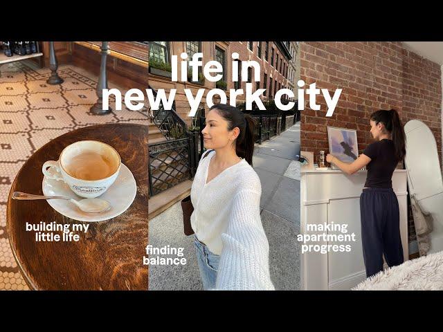 a week in my life: productive weekdays in NYC, more apartment updates, workouts