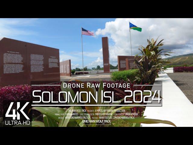 【4K】 Drone RAW Footage  These are the SOLOMON ISLANDS 2024  Honiara & More  UltraHD Stock Video
