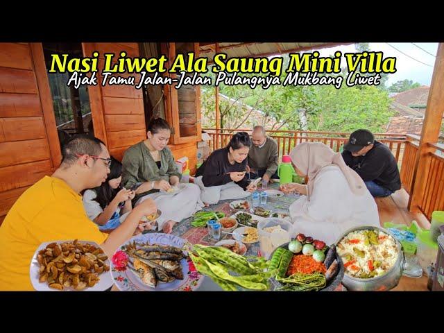 Eps 50 !! Ajak Tamu Keliling Kampung MANGPEP Lanjut Liwetan Di Saung Mini Villa