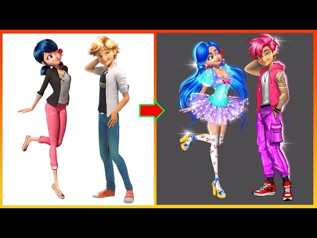 Miraculous Ladybug & Catnoir Transformation Into Inside Out Character 2024 - GLOW UP Miraculous