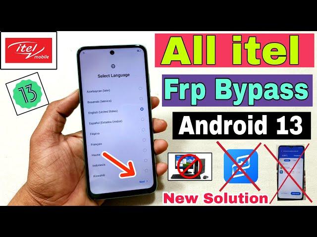 all itel frp bypass android 13 | new trick | no apk install, no xshare | all itel frp unlock 100% ok