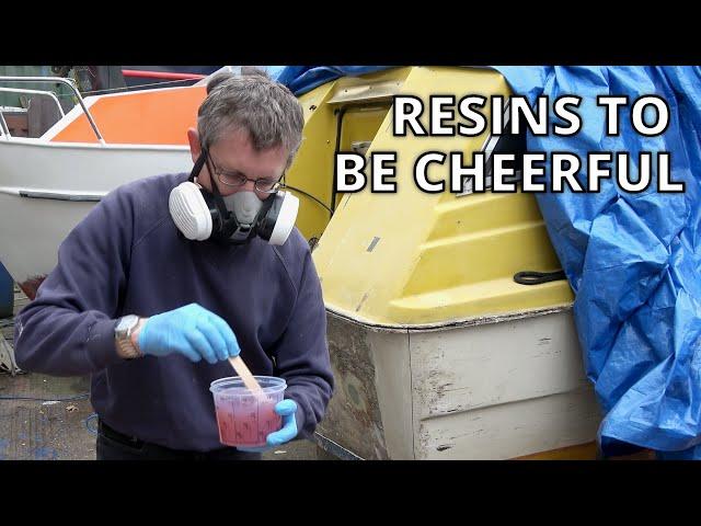 351. Starting to fix my boat's transom using vinylester fibreglass resin.