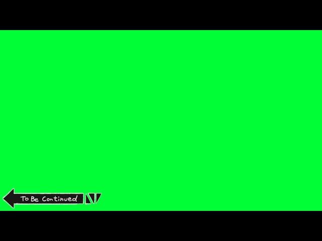 JoJo's Bizarre Adventure/To Be Continued... Green Screen - Left Hand Graphic (30fps/1080p)