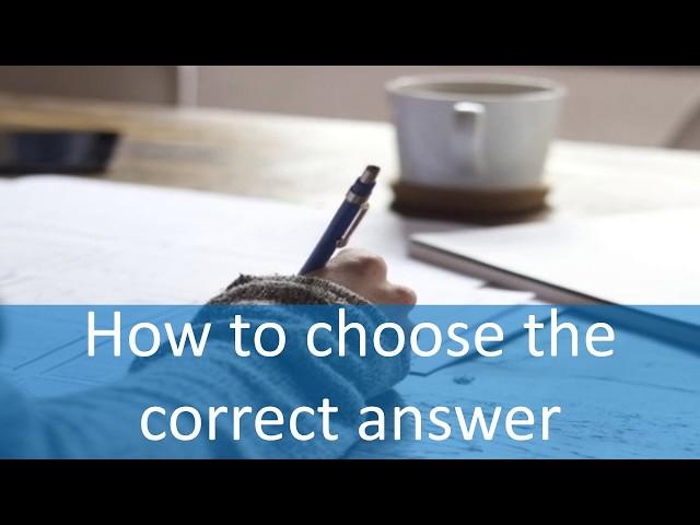 How to choose the correct answer in the PMP® exam