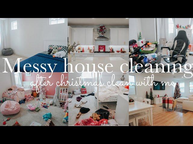 MESSY HOUSE AFTER CHRISTMAS CLEAN WITH ME || CLEANING MOTIVATION || CLEAN WITH ME