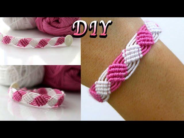 Macrame Bracelet Making with String