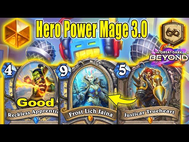 Hero Power Mage 3.0 Deck Is Actually So Overpowered At The Great Dark Beyond Mini-Set | Hearthstone