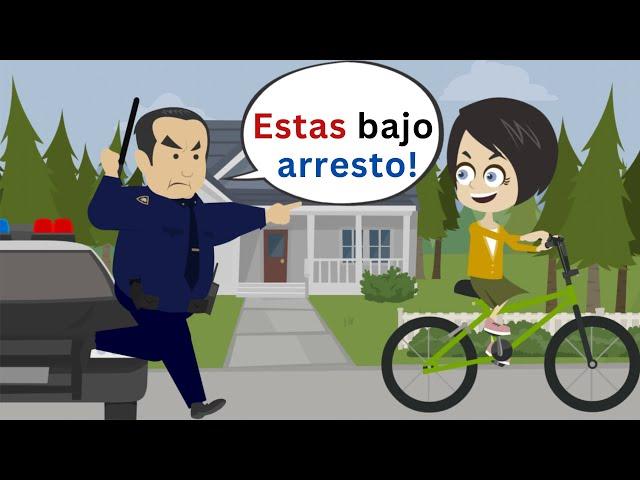 Lisa anda en bicicleta!-  Spanish short Story with Subtitles