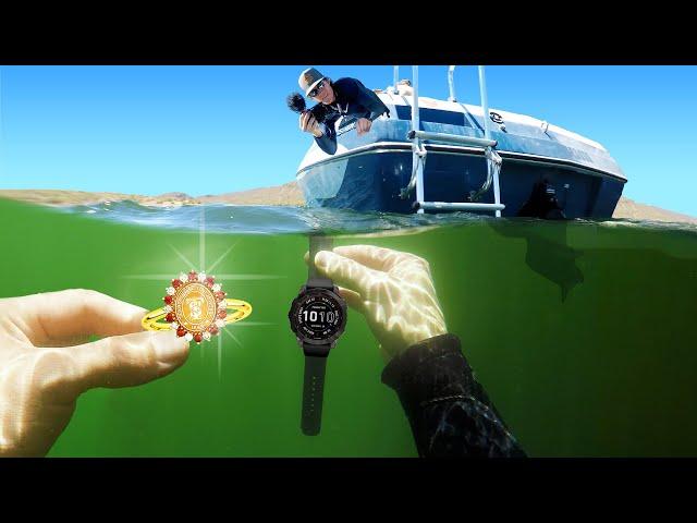 Searching Underwater For A $2K Gold Ring And $800 Watch (SHOCKED Owners!)