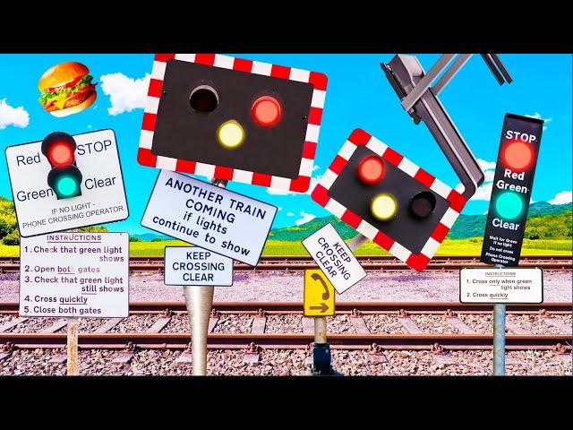 【踏切アニメ】ダイエットに励むふみきりカンカンRailroad crossing trying hard to lose weight!!