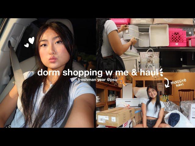 come dorm shopping w me & huge haul 𐙚 (for my freshman year)