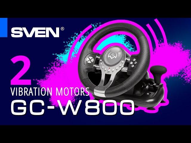 SVEN GC-W800 is a Windows, PS-3/4 and XB1 compatible gaming wheel.