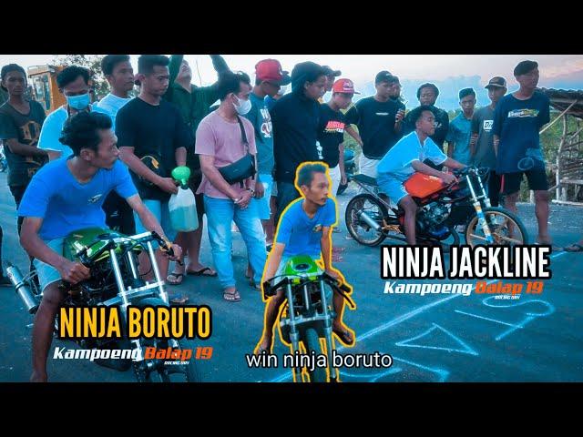 Laga500m 2 tak|| NINJA BORUTO (ft. Kicuk ) VS NINJA JACKLINE (ft. David ) Ramadhan Race..!