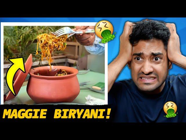 MAGGIE BIRIYANI & WORST INDIAN STREET FOODS!