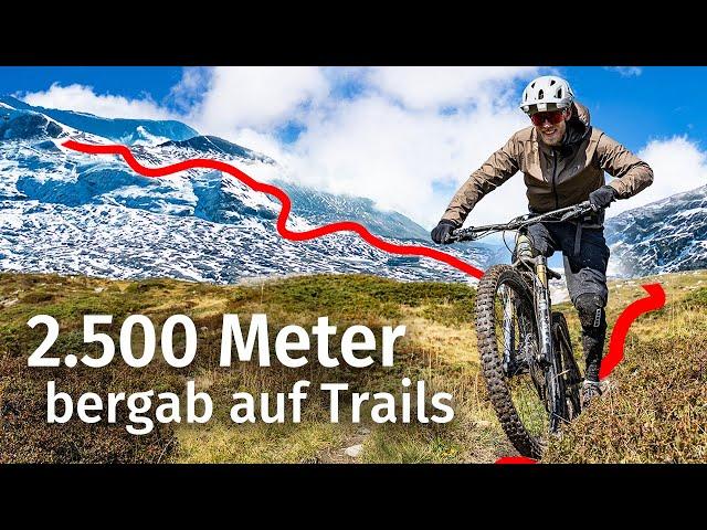 Längster MTB-Trail der Alpen: Vom Gletscher bis zum Rhein in LAAX