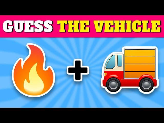 Guess The Vehicle by Emoji  |  Emoji Quiz