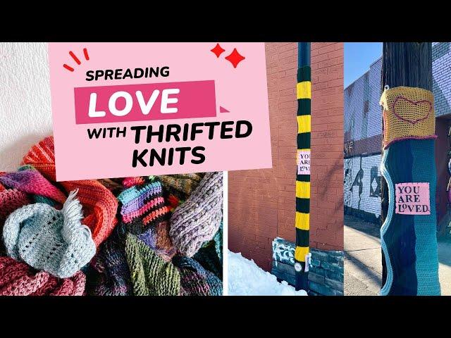 Turning Abandoned Knit Scarves Into Public “Love Notes” [Yarn Bombing]