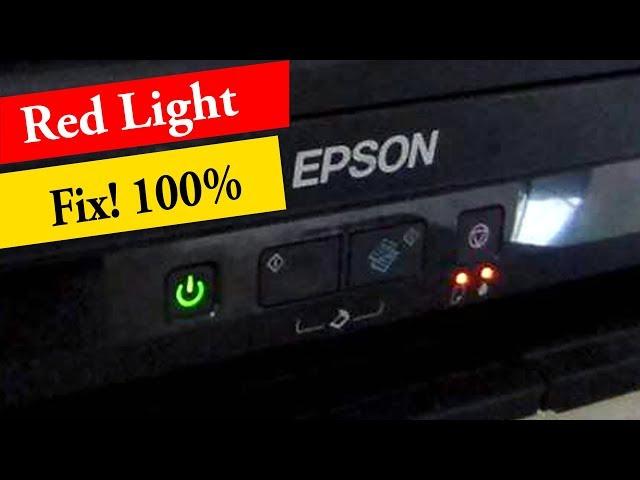 Two Method To Fix Epson Red Light Blinking L220, L360, L800 All Model