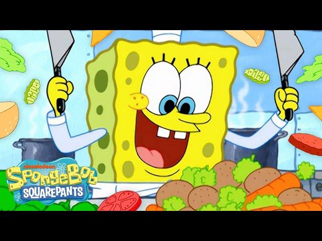 1 HOUR of SpongeBob Cooking  | @SpongeBobOfficial