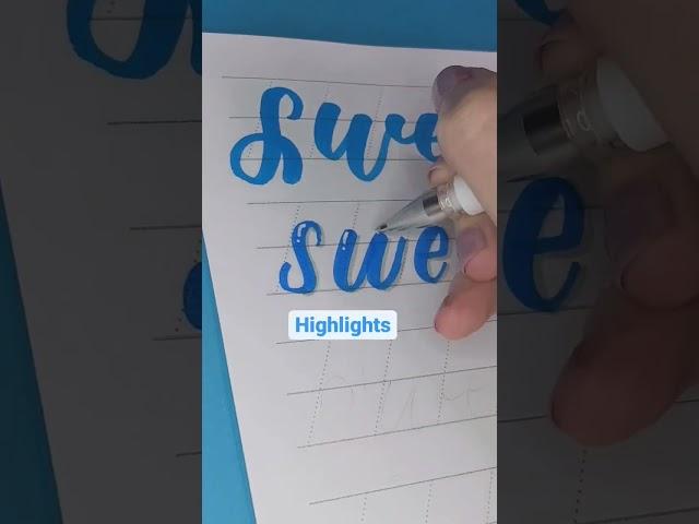  5 WAYS TO LETTER SWEET  #lettering #calligraphy #bujo #tutorial #handlettering