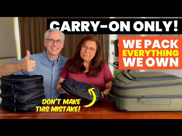 WHAT WE PACK in 2024 as Full-Time Travelers | Carry-On Luggage Only!