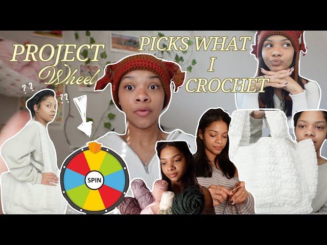 spin the wheel picks my crochet projects... | crochet vlog