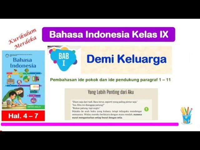 Bahasa Indonesia Kelas 9 Bab 1 Ide Pokok dan Pendukung Teks Deskripsi hal 4 - 7 Kurikulum Merdeka