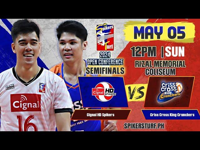 CIGNAL vs. CRISS CROSS - Full Match | Semifinals | 2024 Spikers' Turf Open Conference