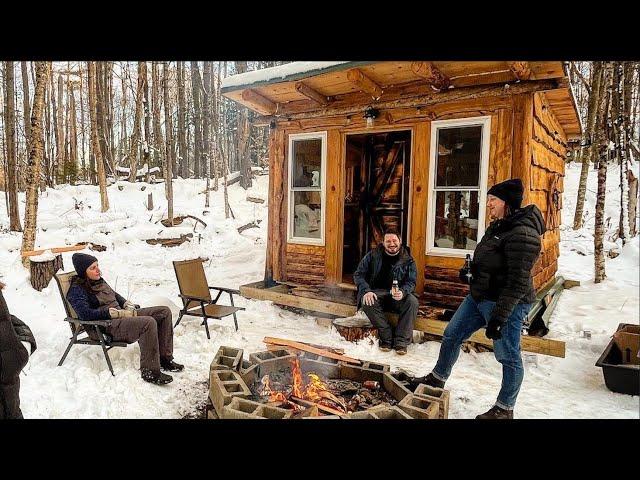 Building a Tiny Off-Grid Cabin in the Woods for a Year, Start to Finish