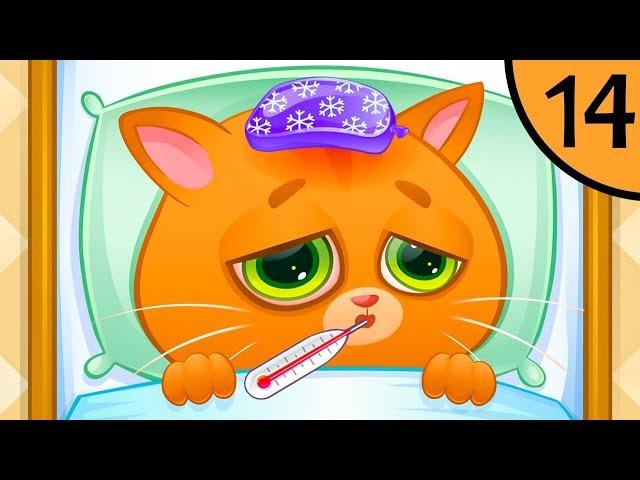 Суровый КОТИК БУБУ #14. Бубу заболел. Мультик ИГРА про котят на Игрули TV