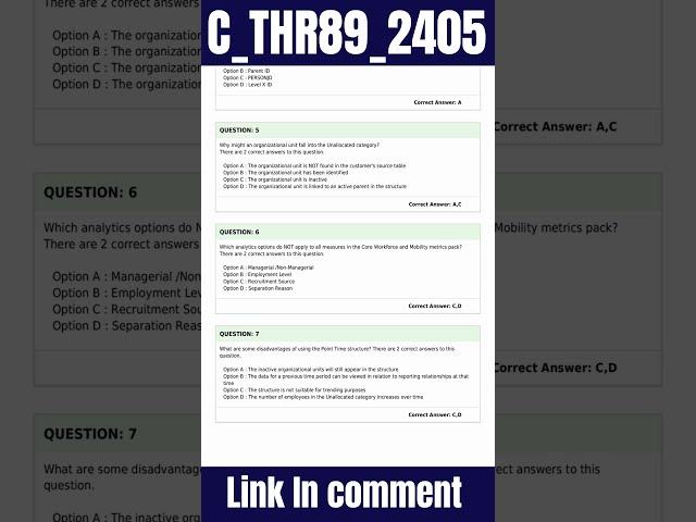 C_THR89_2405 Exam Dumps: Essential Study Guide for SAP SuccessFactors Certification