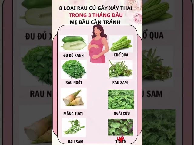 8 Loại Rau Củ Mẹ Bầu Cần Tránh #dsdaiminh #dsngocminh #shorts