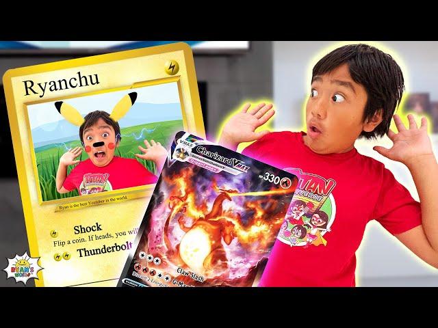 Ryan open RARE POKEMON CARDS with Family!!