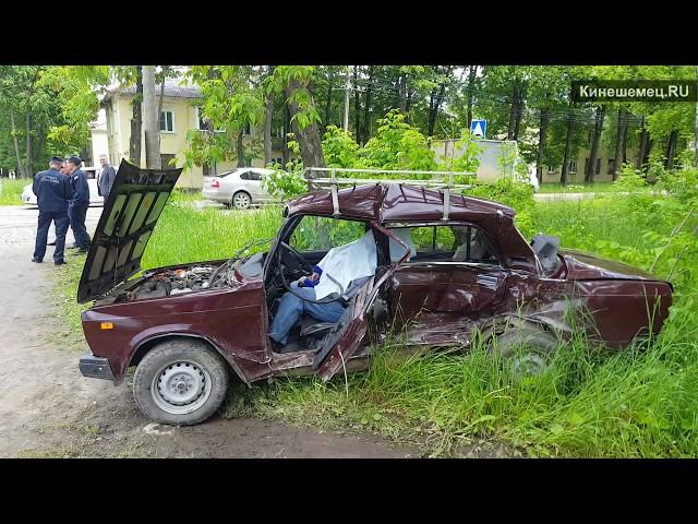 Гибель двух пенсионеров в ДТП в Кинешме попала на видео