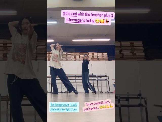 That time when I #danced with 3 #teenagers (and the teacher)!! ️