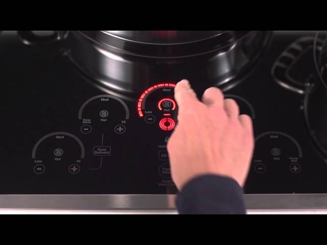 GE Profile Electric Cooktops - Glide Touch Controls