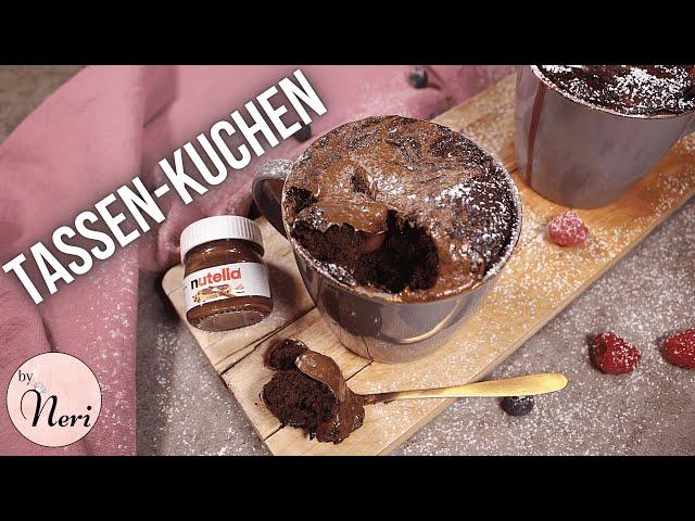 Tassenkuchen / mit NUTELLA / fertig in NUR 2 Minuten / Express Dessert / byNeri